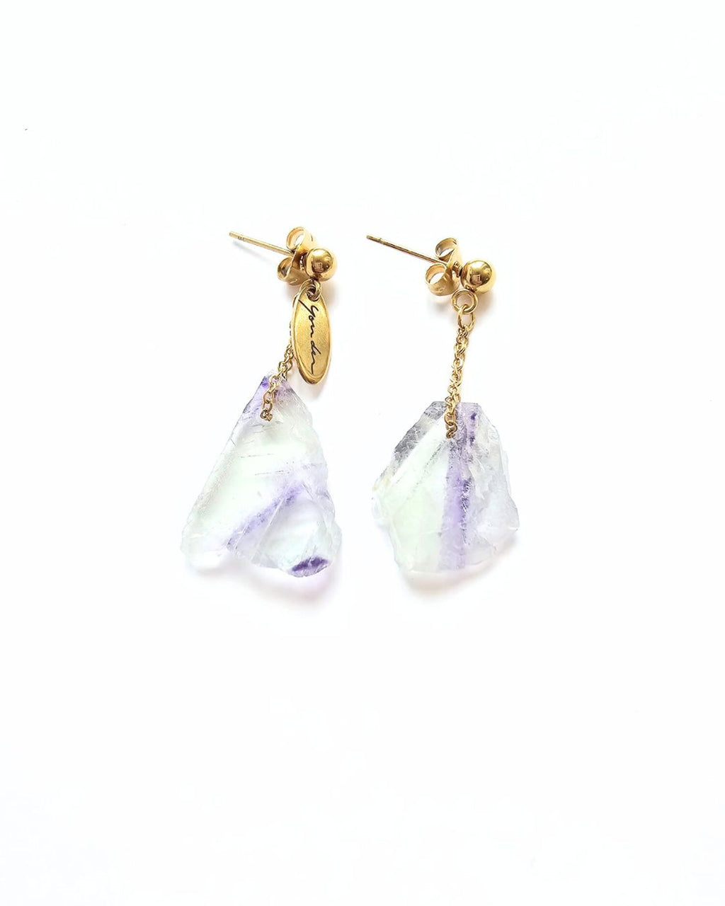 Boucles d'oreilles Fluorites