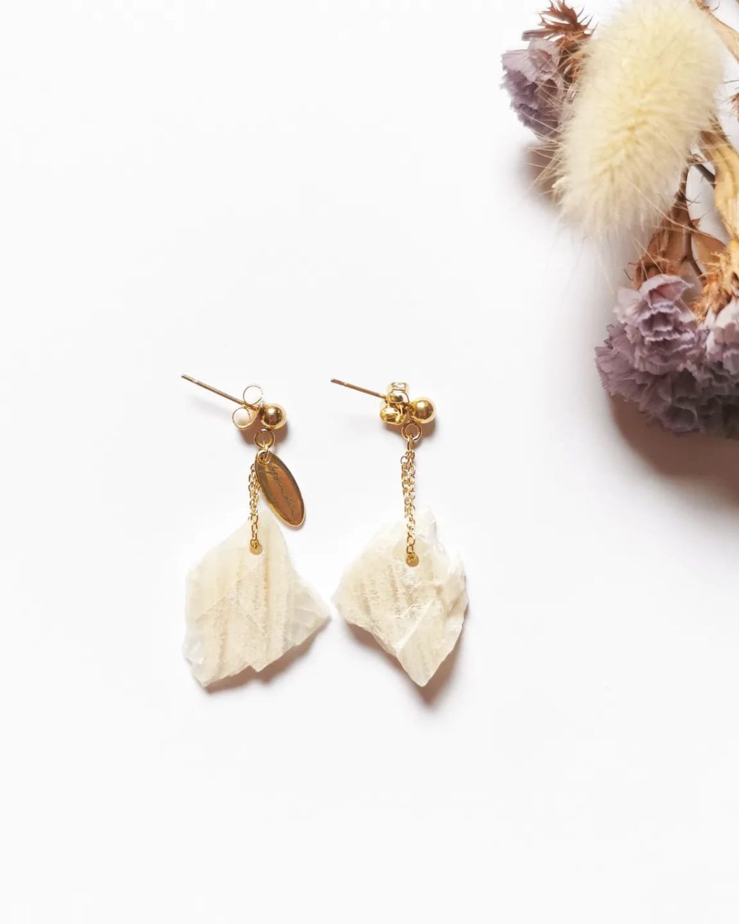 Boucles d'oreilles Feldspath