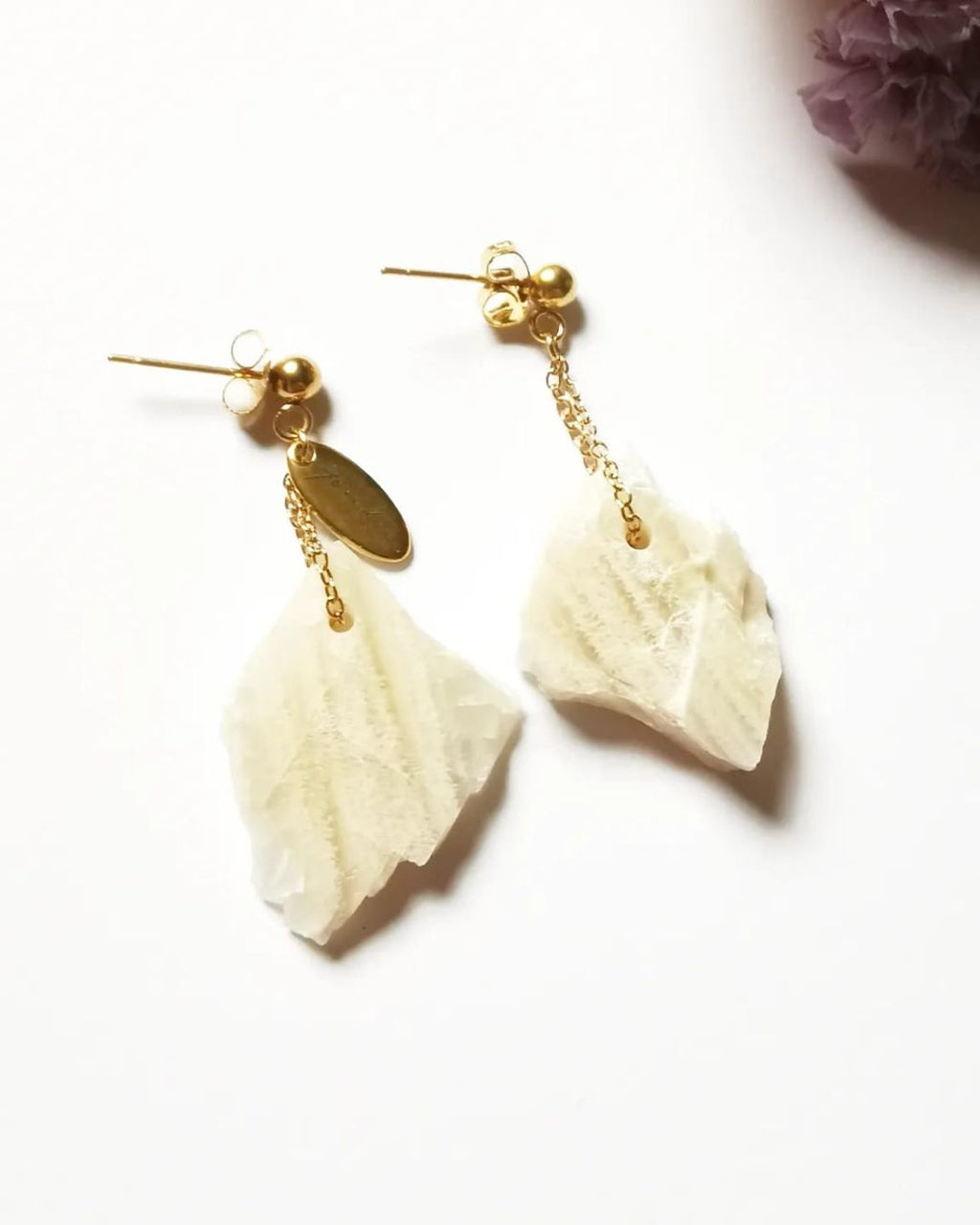 Boucles d'oreilles Feldspath