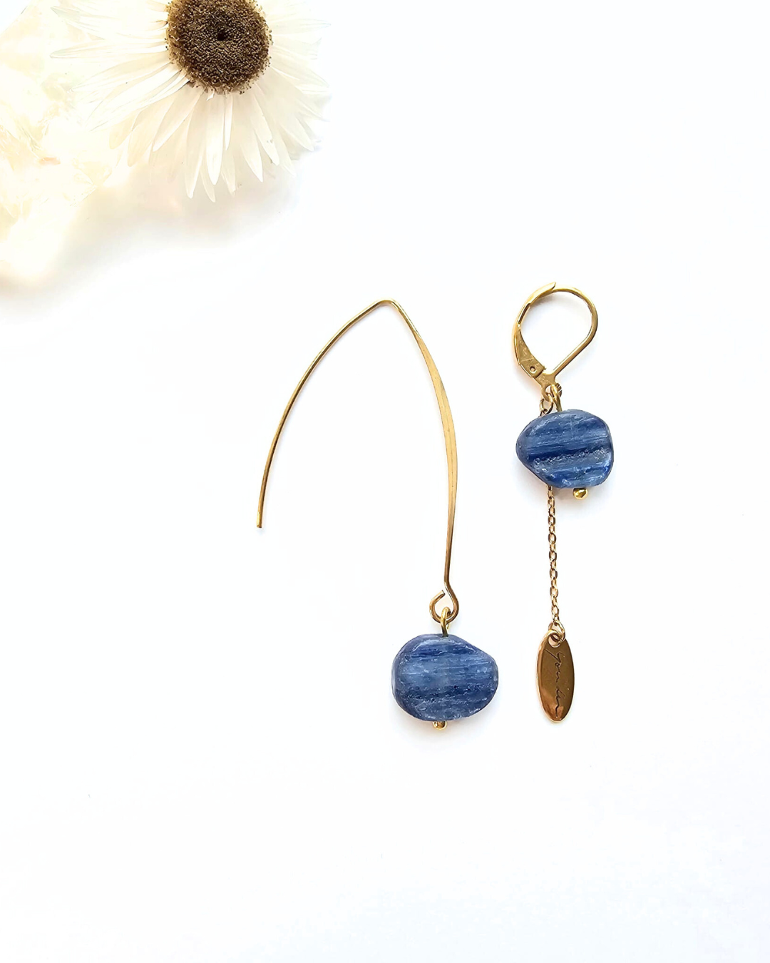 Boucles d'oreilles Cyanites