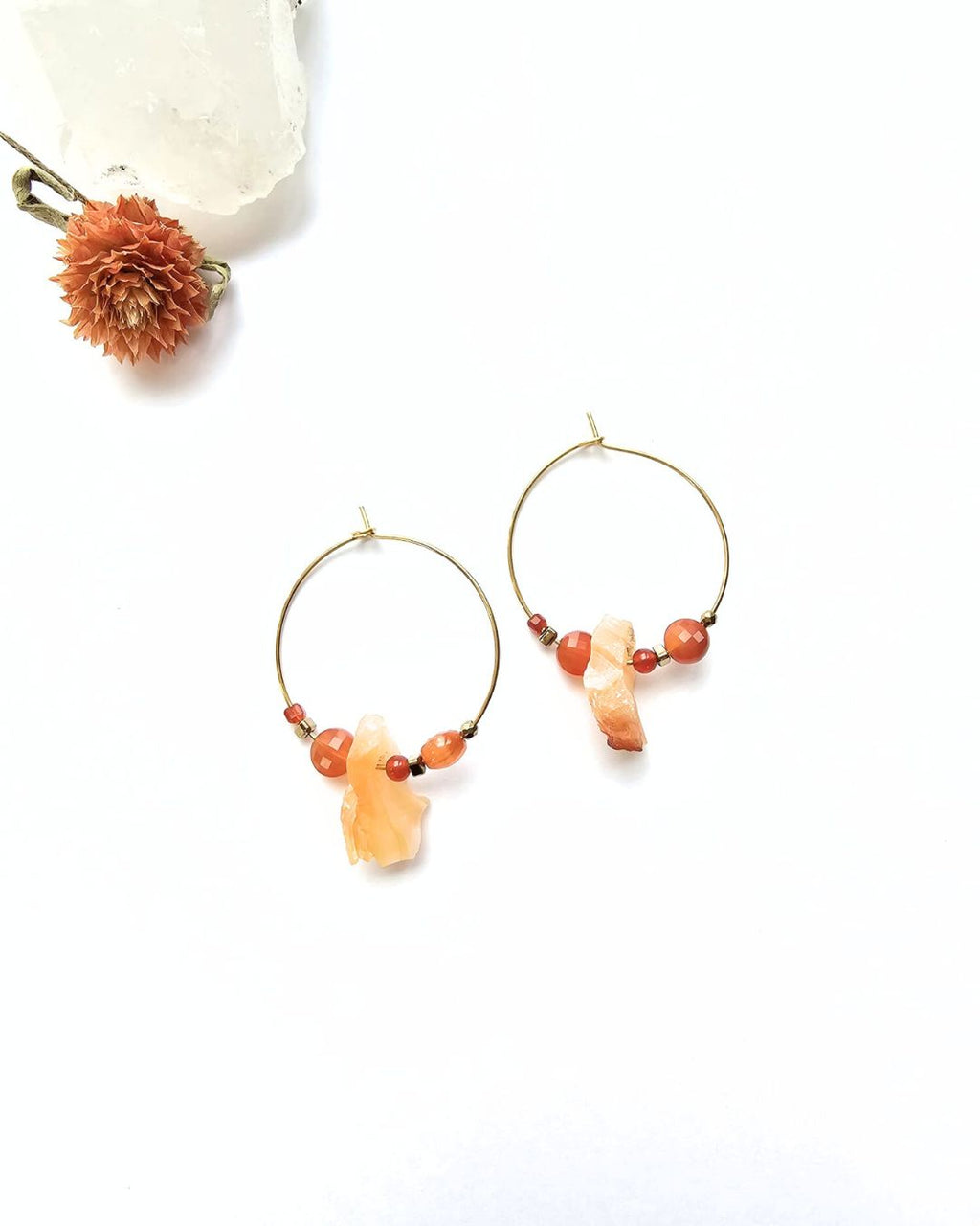 Boucles d'oreilles Cornaline
