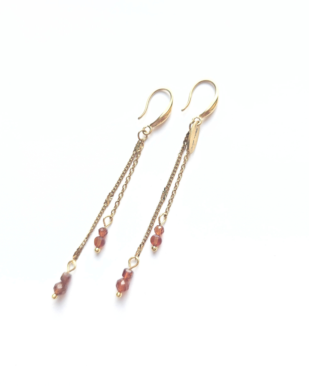Boucles d'oreilles Grenat