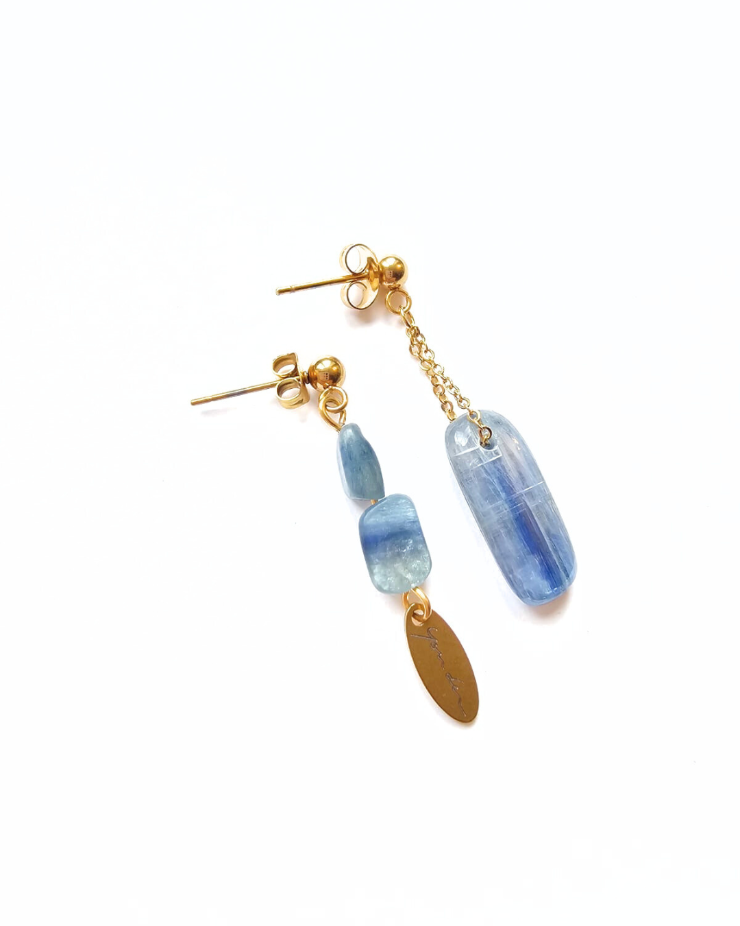 Boucles d'oreilles Cyanite