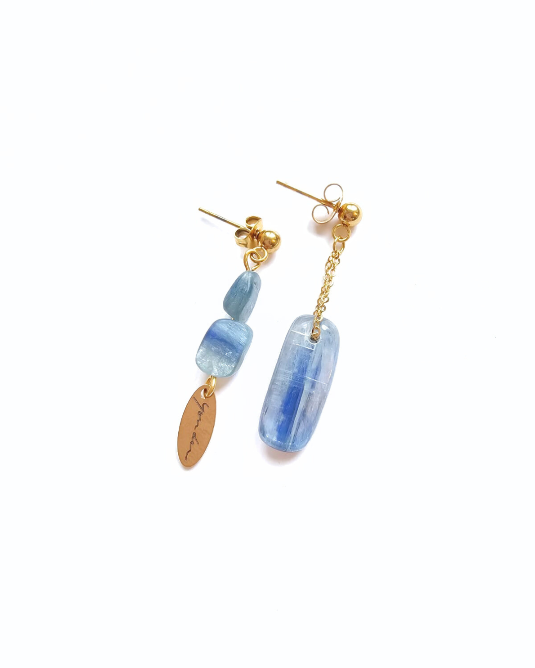 Boucles d'oreilles Cyanite