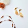 Boucles d'oreilles Calcite de feu